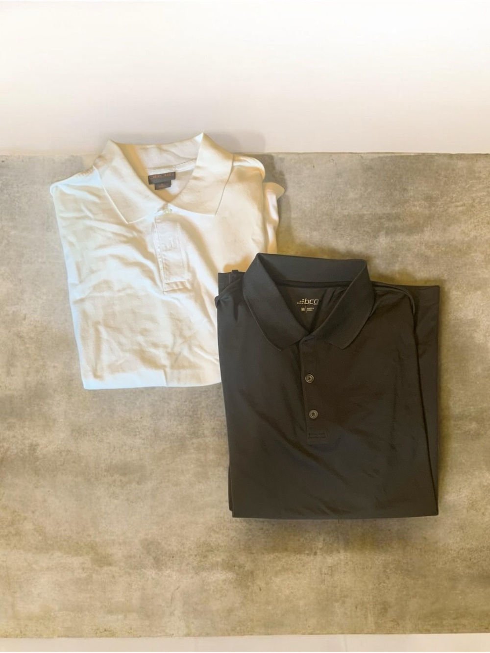 Cherokee Men's White and Black Polo Shirt Pair